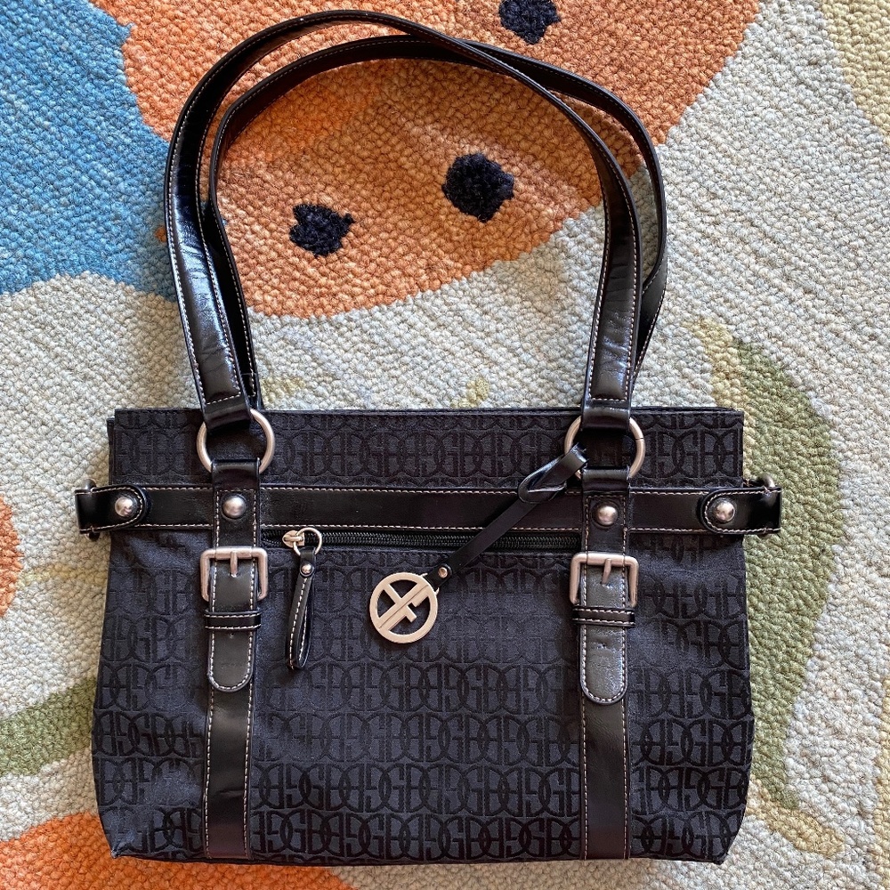 Giani Bernini I Jacquard Fabric Logo Shoulder Bag